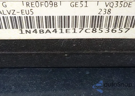 2007 Nissan Maxima 3.5 Se from USA, damaged, VIN 1N4BA41E17C853657